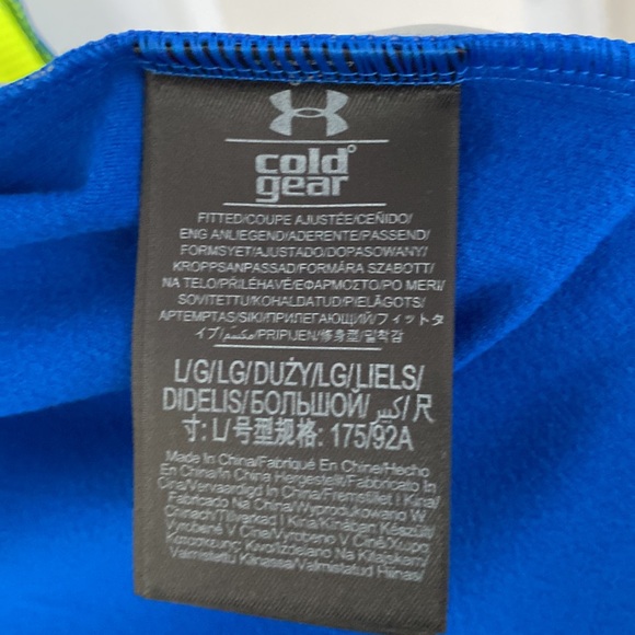 NWT - Mens Large - Under Armour Cold Gear Infrared Running Jacket - Royal Blue - Picture 11 of 11